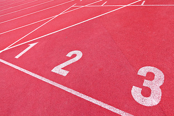 Image showing sport running track