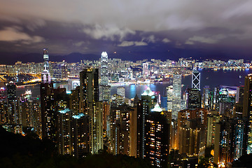 Image showing Hong Kong at night