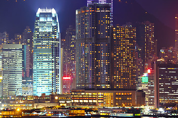 Image showing Hong Kong cityscape at night