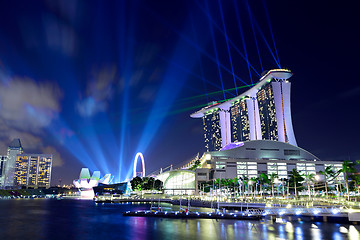 Image showing Singapore by night