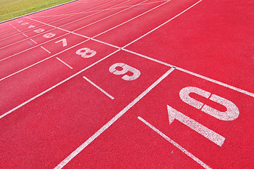 Image showing sport running track