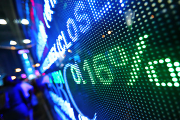 Image showing stock market price display abstract