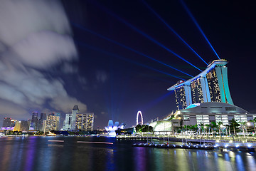 Image showing Singapore at night