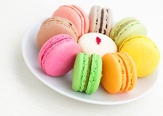 Image showing Colorful macaroon