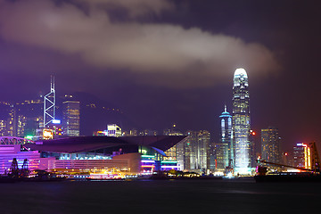 Image showing Hong Kong cityscape at night