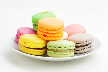 Image showing Colorful macaroons