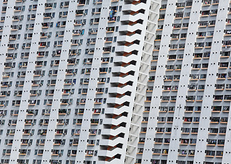 Image showing public apartment block in Hong Kong