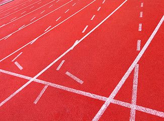 Image showing sport running track