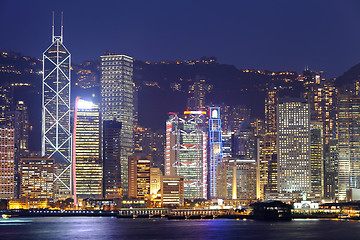 Image showing Hong Kong cityscape at night