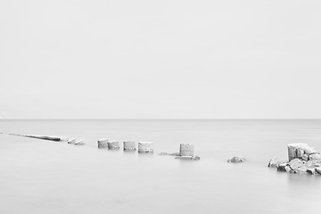 Image showing desolate and broken pier