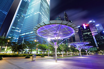 Image showing Singapore city at night