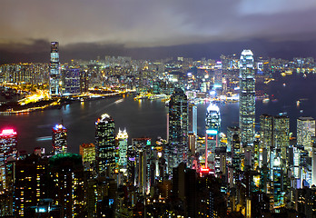 Image showing Hong Kong at night