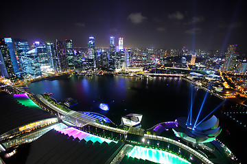 Image showing Singapore at night