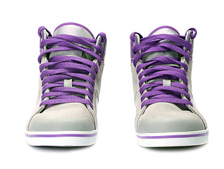 Image showing Pair of sneakers 