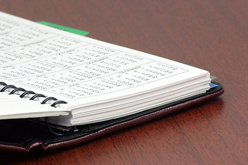 Image showing personal organizer book