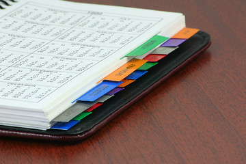 Image showing personal organizer book