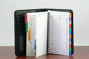 Image showing personal organizer book