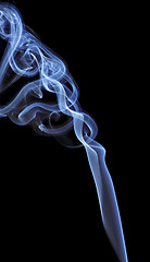 Image showing Smoke over black background