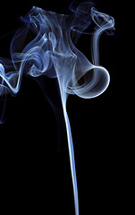 Image showing Smoke over black background