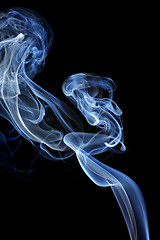 Image showing Smoke over black background