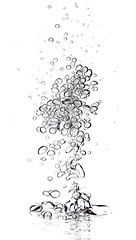 Image showing Bubbles in water