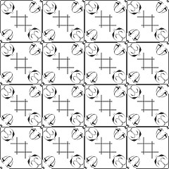 Image showing Monochrome seamless pattern