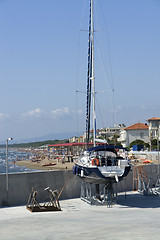 Image showing harbor scenery