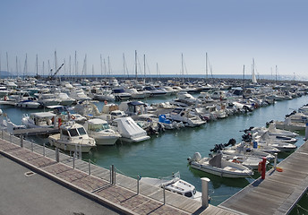 Image showing harbor scenery