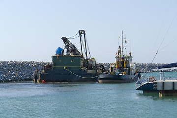 Image showing harbor scenery