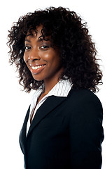 Image showing Closeup portrait of african businesswoman