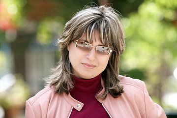 Image showing Happy woman in the park