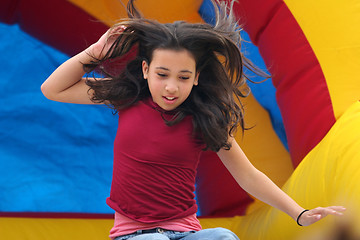 Image showing Girl on the slide