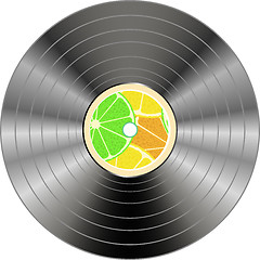Image showing vinyl record isolated
