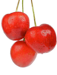 Image showing Three Sweet Cherry