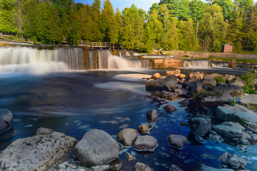 Image showing Sauble Falls in South Bruce Peninsula, Ontario, Canada