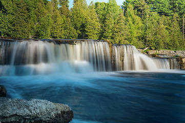 Image showing Sauble Falls in South Bruce Peninsula, Ontario, Canada