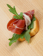 Image showing Jamon appetizer