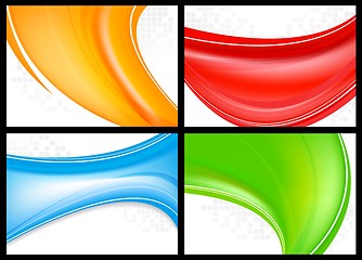 Image showing Abstract colourful waves