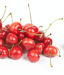 Image showing Heap of Fresh Ripe Cherry