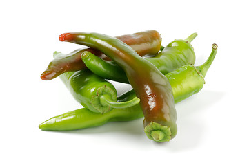 Image showing Green Chili peppers