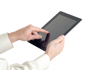 Image showing hands with tablet computer