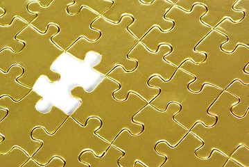 Image showing gold puzzle 