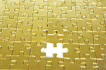 Image showing gold puzzle