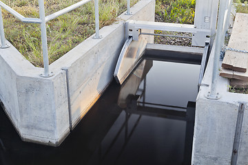 Image showing irrigation ditch gate