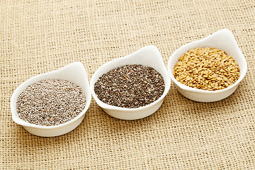 Image showing chia and flax seed