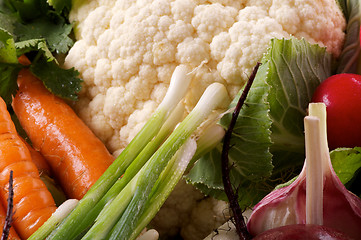 Image showing Raw Vegetables Background