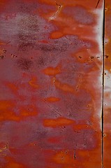 Image showing Rusty tin wall.