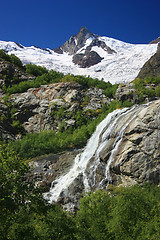 Image showing Mountains on a sunny day, the resorts of the Caucasus