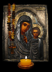 Image showing Icon and candle