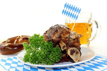 Image showing grilled pork knuckle